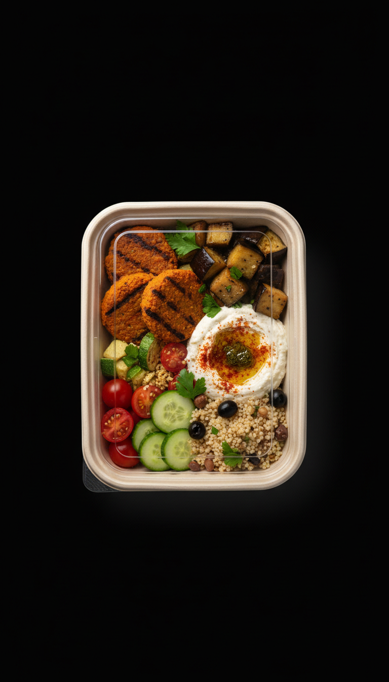 Plant-Based Protein Mediterranean Tray