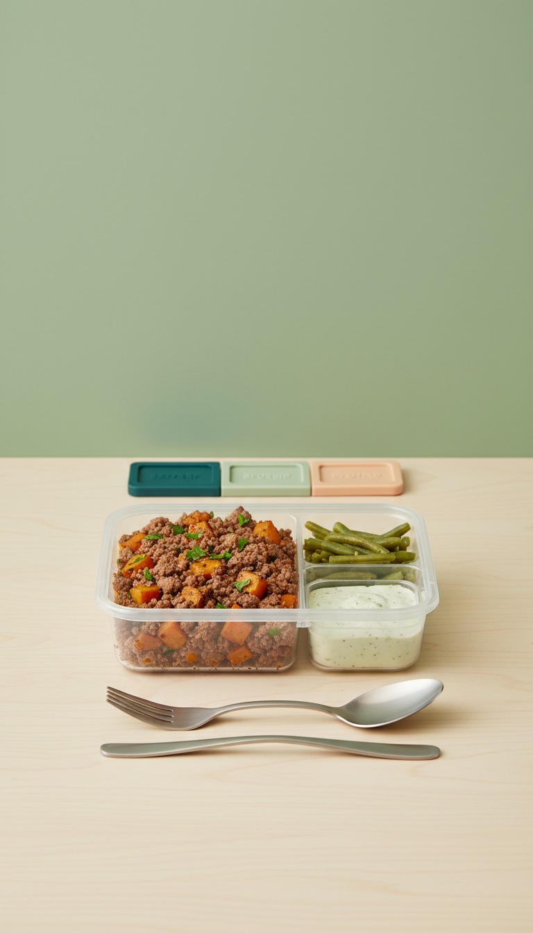 Lean Beef and Sweet Potato Entrée